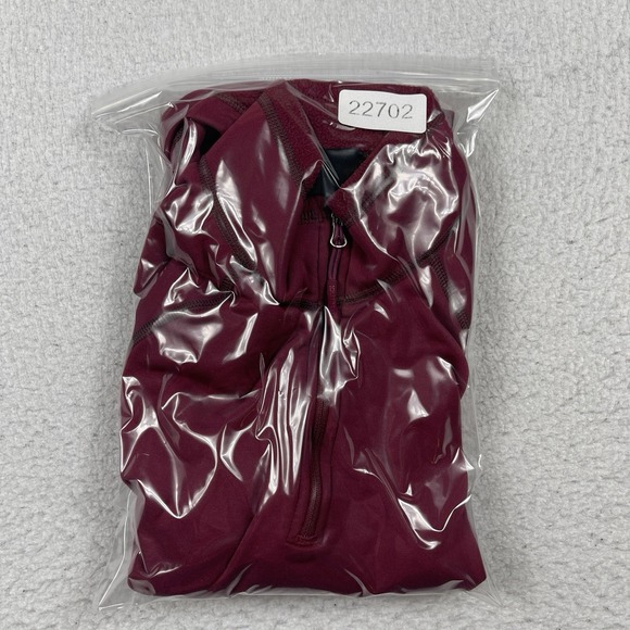 Marmot Pullover Womens Medium Burgundy 1/4 Zip Hiking Outdoors Travel Polartec - Picture 15 of 15